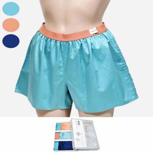 그레이 케이스) 감각적인 컬러배색 60수 여성용 사각 트렁크 팬티 3매입