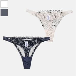 로맨틱한 시스루 레이스 자수 여성 티팬티 0167vs