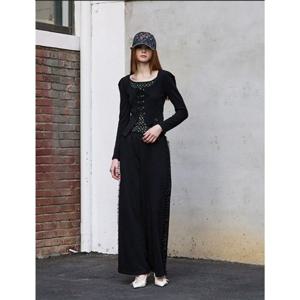 [에고이스트]   ER3OTL04배색 포인트 레이스업 티셔츠