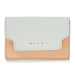 [마르니] 여성 사피아노 트라이폴드 반지갑 PFMOW02U23 LV520 Z539G (스크래치)