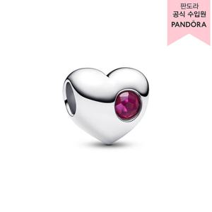 [판도라(주얼리)][백화점 보증서 제공] 인그레이버블 탄생석 하트 참 - 7월 794161C07