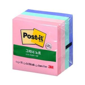 3M 포스트잇 그리너노트 654-4RP-AP 스윗스프링클즈
