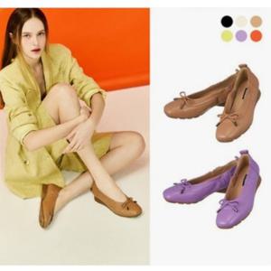 [나인웨스트(슈즈)]양가죽 크리스틴 셔링 플랫슈즈  NW506