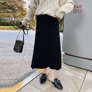 샵앤) 여성 쫀쫀 골지니트 롱 스커트 WON-WSK-WFIM8J7