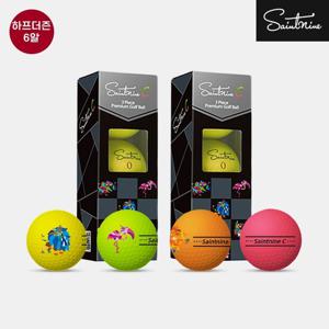 [하프더즌]세인트나인 C 골프볼[멀티컬러][남여공용][3피스 6알]