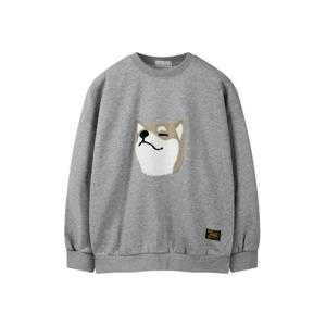 [해리슨][해리슨] 기모 시바 로고 맨투맨 ICKF1002