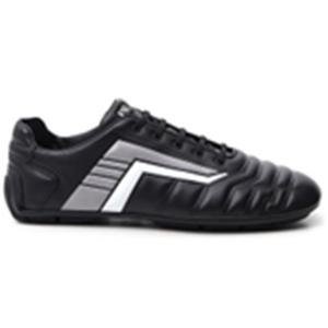 25 FW 프라다 Rev 레브 카프 레더 블랙 레이스업 스니커즈 2EG325A21