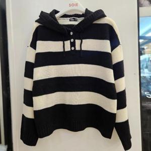 소이 HC04 주니어 스트라이프 후드니트티 25w5081