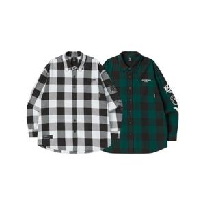 M 라이프워크긴팔티 CQK LW233SR320 원포켓 체크셔츠