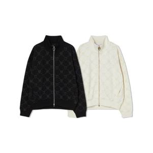 M 라이프워크자켓 CQK LW243ZT750 모노그램 패턴 하이넥 ZIP-UP