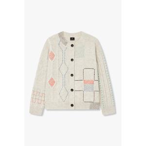 [폴스미스][PS PAUL SMITH] 여성 울 블렌드 패치 워크 가디건(5745328110)