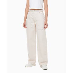 [캘빈클라인 진]여성 CK 카고 아이보리 와이드 청바지 47D721G (47D721G-CXX)