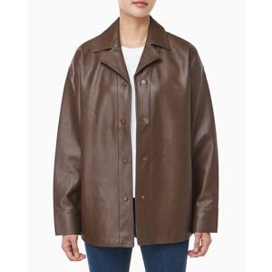 [캘빈클라인 진]여성 CK 폭스 레더 셔츠자켓 44D165G (44D165G-X8E)