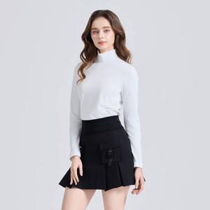 챌린저 여성 스트레치 약기모 모크넥 긴팔 티셔츠 오프화이트_CHE3WLT5760OW