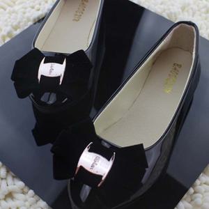 리본신발 검정리본 구두 여성플렛슈즈 편한구두 단화 로퍼