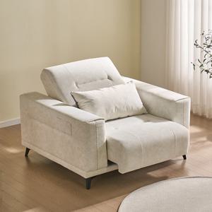 스코나 더스빌 아쿠아텍스 패브릭 모션 슬라이딩 무빙 침대 1인 리클라이너 소파