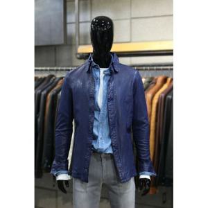 [빠니깔레]MARIO이태리직수입 오일워싱펀칭램스킨 슬림핏셔켓 f-gljp52na