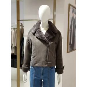 [에꼴드파리]MARIO인조 스웨이드 무스탕 재킷 M80RB3ZLJDM80Z