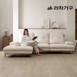 라자가구 제이드 조야 패브릭 스윙 모듈 4인 소파 +스툴