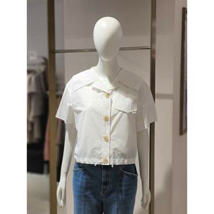 [에꼴드파리]MARIO세일러 칼라 스트링 크롭 블라우스 M15RB36WBAM15Z