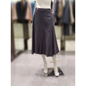 [트리아나]MARIO소고 옆지퍼 핀턱주름 포인트 반밴딩스커트TJ1SA01