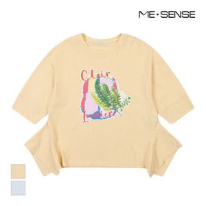 [미센스]MARIO루즈핏 라운드 밑단포인트 티셔츠_MB16TSM205Z