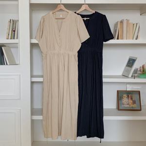 나야홍 / 빅사이즈원피스 S526L508 버블오픈카라셔링원피스 RD