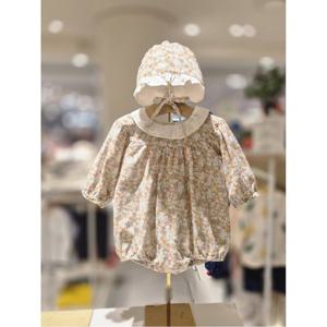 블루독베이비 10 25FW가을신상(OR)소프트 플라워 바디수트 (45A13604051)