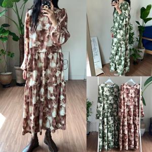 나야홍 / 위쉬몰 GB 번짐꽃무늬티어드원피스(V143H508) 빅사이