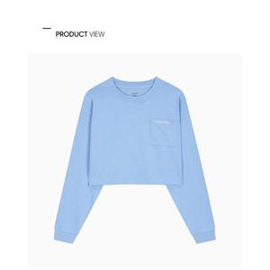 [캘빈클라인언더웨어]CK 베이직 라운지 져지 크롭 롱 슬리브 (QS7516-Z4H)