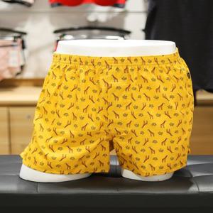 [보디가드] YD01 면100% 옐로우 기린 남자 트렁크 박서 105size BGMTZ364