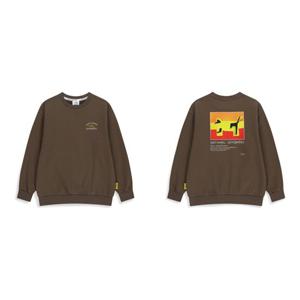 내셔널지오그래픽 키즈 전이수 콜라보 그래픽 맨투맨 (K254USW610BR)