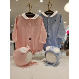 쇼콜라 미뇽슈트모자세트2종중1택 (TNOWUS052Q)가을겨울남아여아실내복출산백일선물