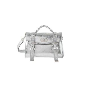 멀버리 크링클 레더 미니 알렉사 메탈릭 실버 RL7494-559D130