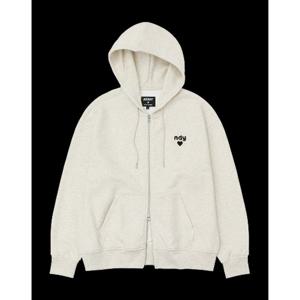 [널디] 하트 로고 후디 집업 PNEF25HD01 HEART LOGO HOODIE ZIP-UP