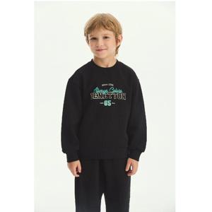 [베네통 키즈] 베네통 맨투맨 QAMT13561BK_블랙