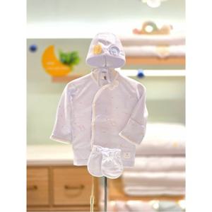 압소바 HK(3종)두두텐셀 배냇저고리 손싸개 모자세트(블루)(25FW신상) (A2D10106R)