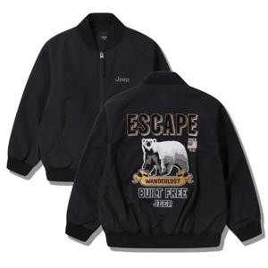 [JEEPKIDS(지프키즈)] 지프 이스케이프 와펜 항공점퍼 KQ3JPU256BK