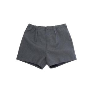 GUCCI KIDS Grey Shorts with Elastic Waist and Logo Lettering in Fabric Baby 831841XWA1Z1401