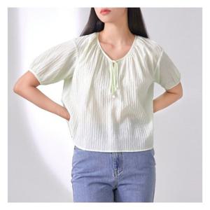 [미쏘]라운드넥 리본 블라우스 (MIWBWC819G-T)