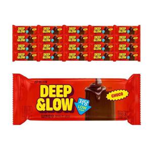 [빙그레] 딥앤로우 쫀득 초코바 20개 / 저당 아이스크림