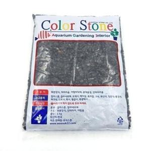 원예용 컬러스톤/색돌/수족관 어항 바닥돌(검정)
