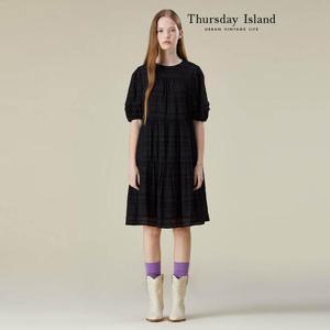 [Thursday Island] 볼륨소매 미니 원피스(T236MOP140W)