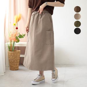 [웬디즈갤러리]모모 스웨이드 카고 스커트 / H라인 편한 데일리 모임 SSK102