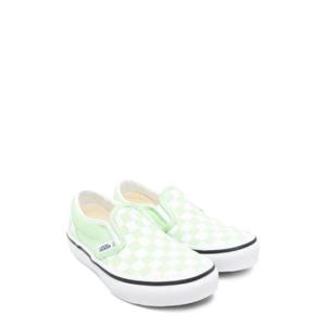 VANS 클래식 슬립온 컬러 이론 체커보드 피스타치오 그린 VN000D0JKE2Y1