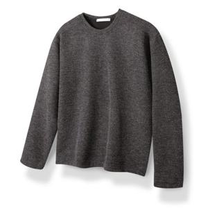 [해리슨] 라운드 절개 골지 니트 긴팔티 HA-1065 NAT1029