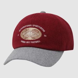 엄브로모자 LQC UP423CCPO4-DRE 울 컬러블럭 캡 RED