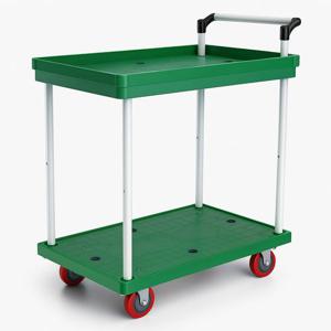 천지산업 상단방지턱 대차 2단대차(소) 택배끌차 짐차 운반용 산업용 업소용 핸드카트 수레차 손수레 접이식대차 구루마 운반도구 운반용품