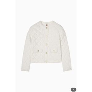 [타미힐피거여성]T22F7PJC050WT1 골드 버튼 퀼팅 자켓