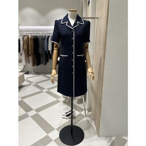 [모조에스핀] J252MSE917 배색포인트 미니기장 원피스